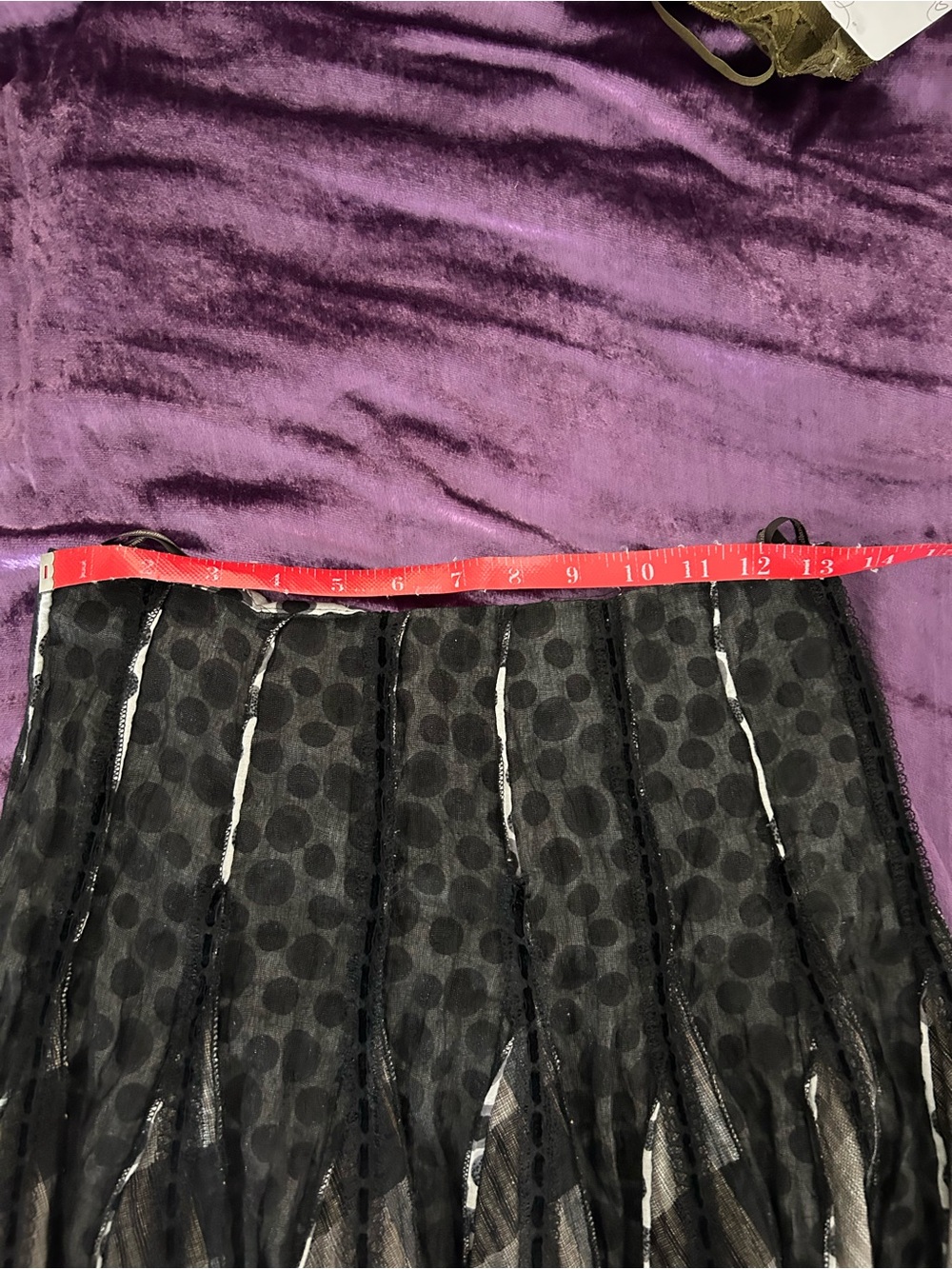 Hazel Black and White Plaid /Swing Pleated Circle Skirt - Picture 5 of 13